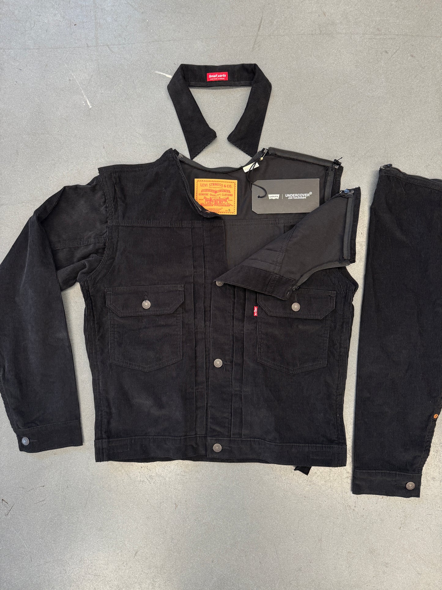 SS25 UNDERCOVER X LEVI'S CONVERTIBLE CORDUROY TRUCKER JACKET (NWT)