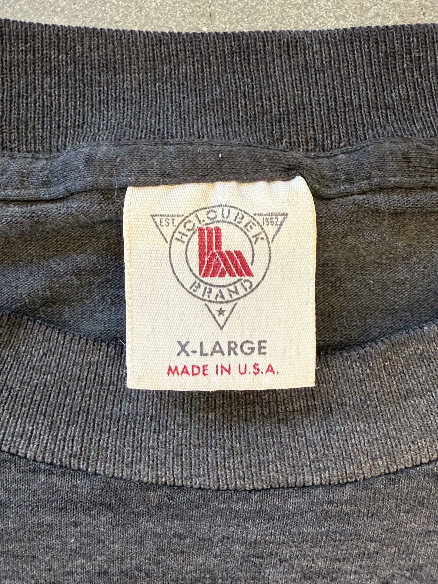 1988 HARLEY DAVIDSON EAGLE DRAGON BATTLE YAMI'S M/C PARTS MOAB, UT TEE (HOLOUBEK BRAND TAG)