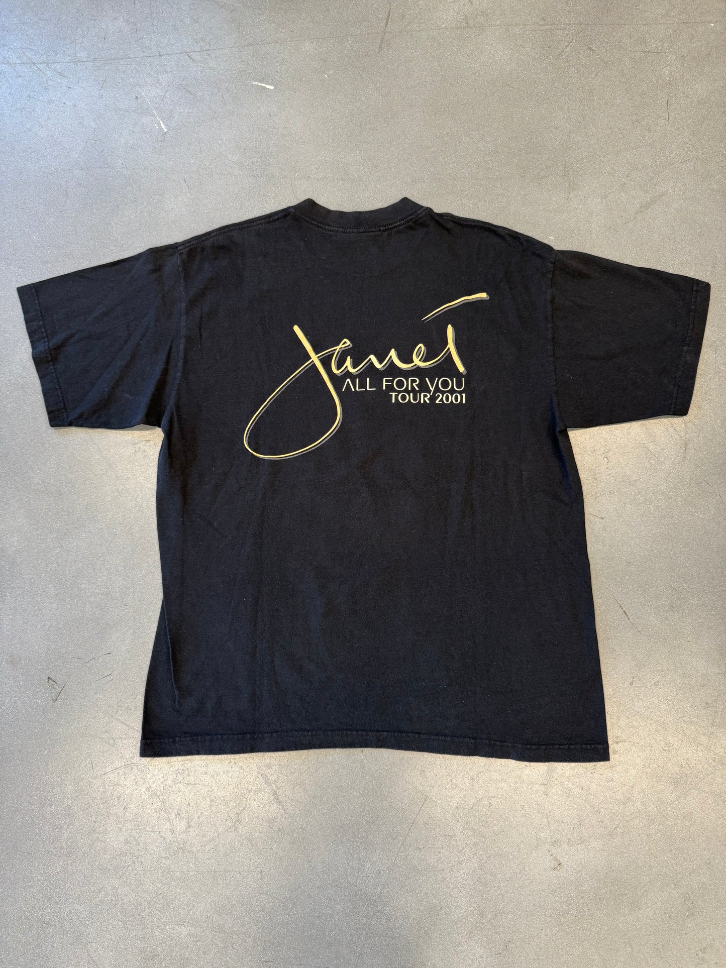 2001 JANET JACKSON ALL FOR YOU TOUR TEE (GIANT TAG)