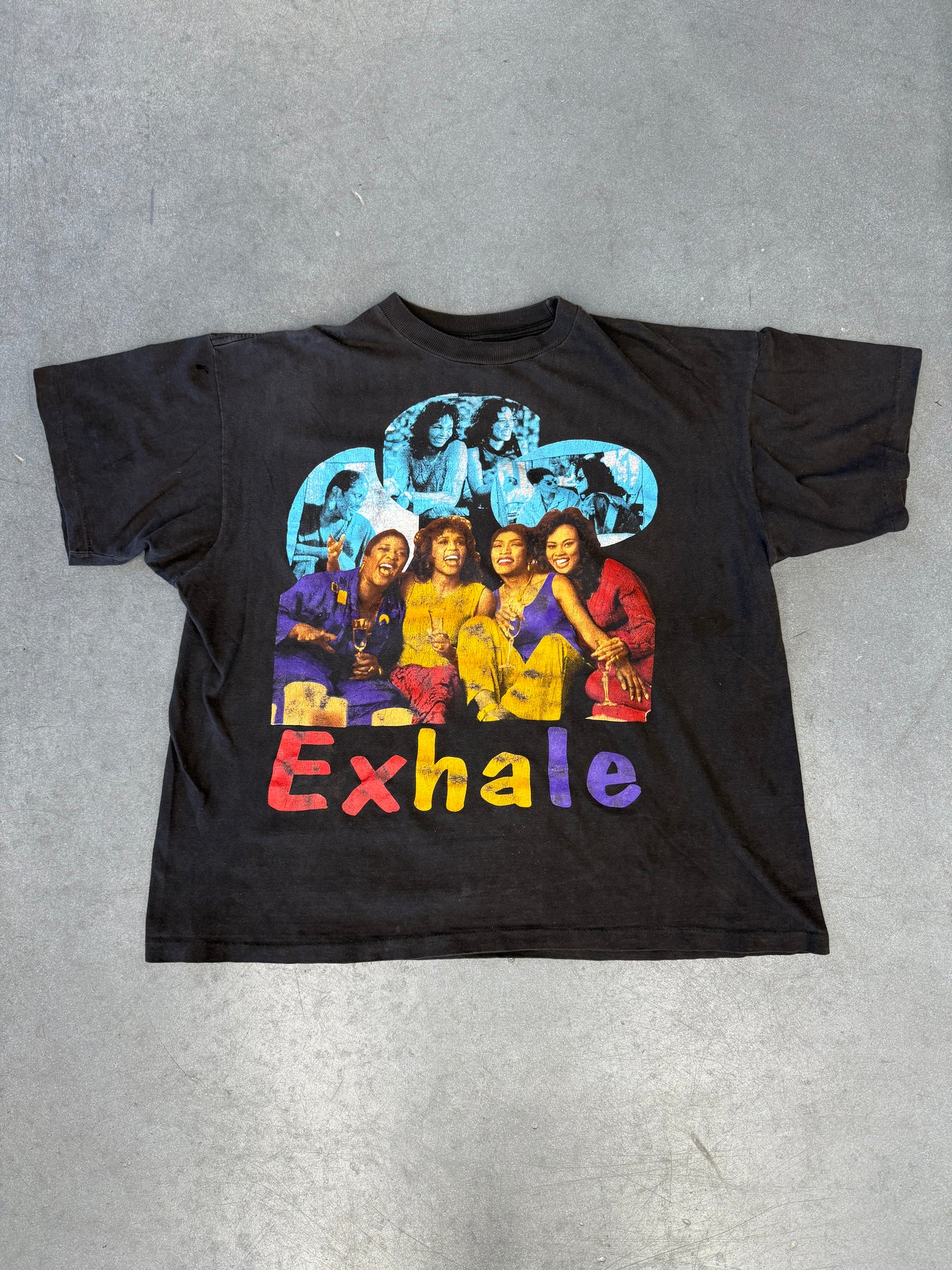 90'S WAITING TO EXHALE WHITNEY HOUSTON RAP STYLE TEE (SAV CLUB TAG)