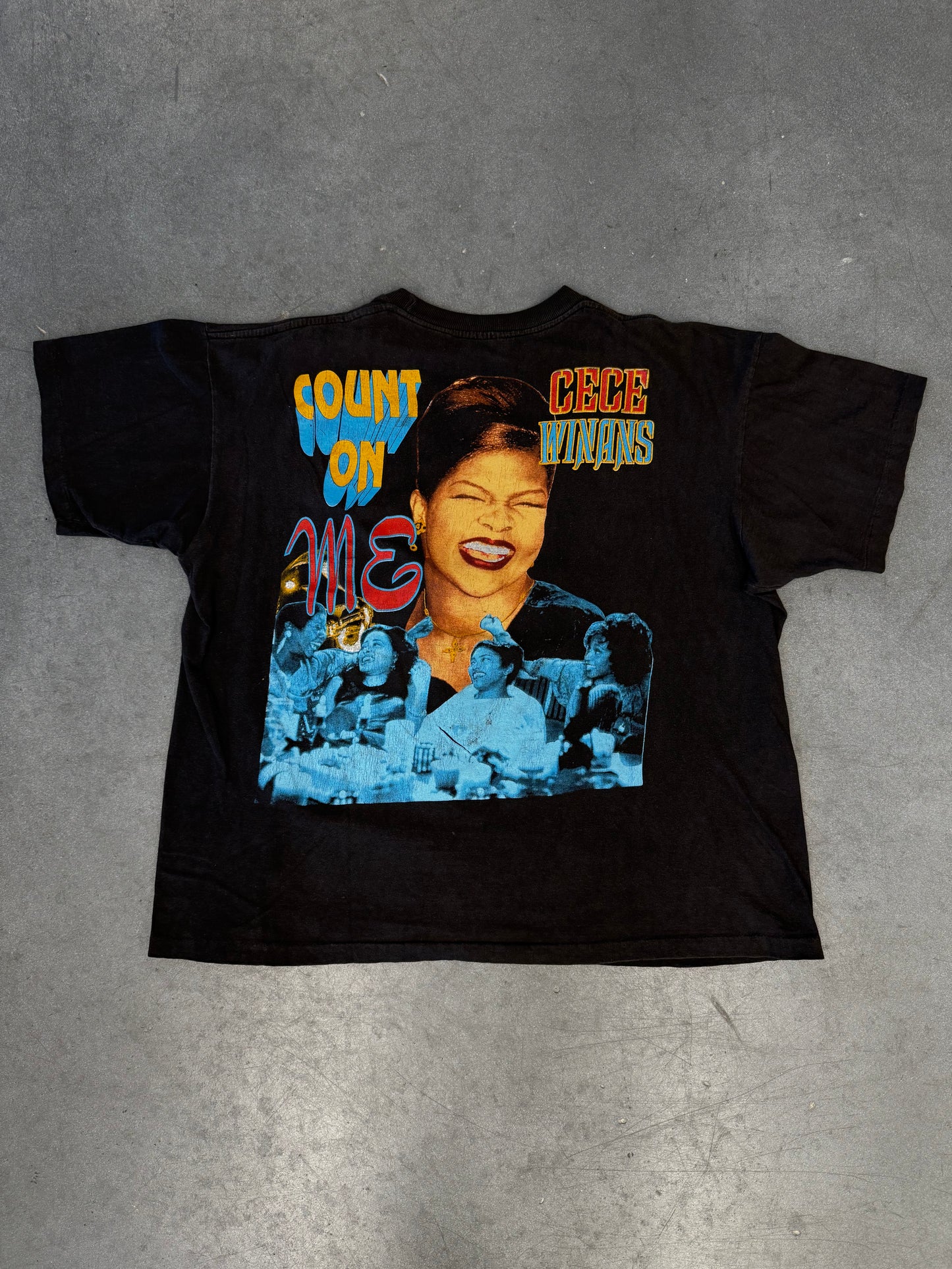 90'S WAITING TO EXHALE WHITNEY HOUSTON RAP STYLE TEE (SAV CLUB TAG)