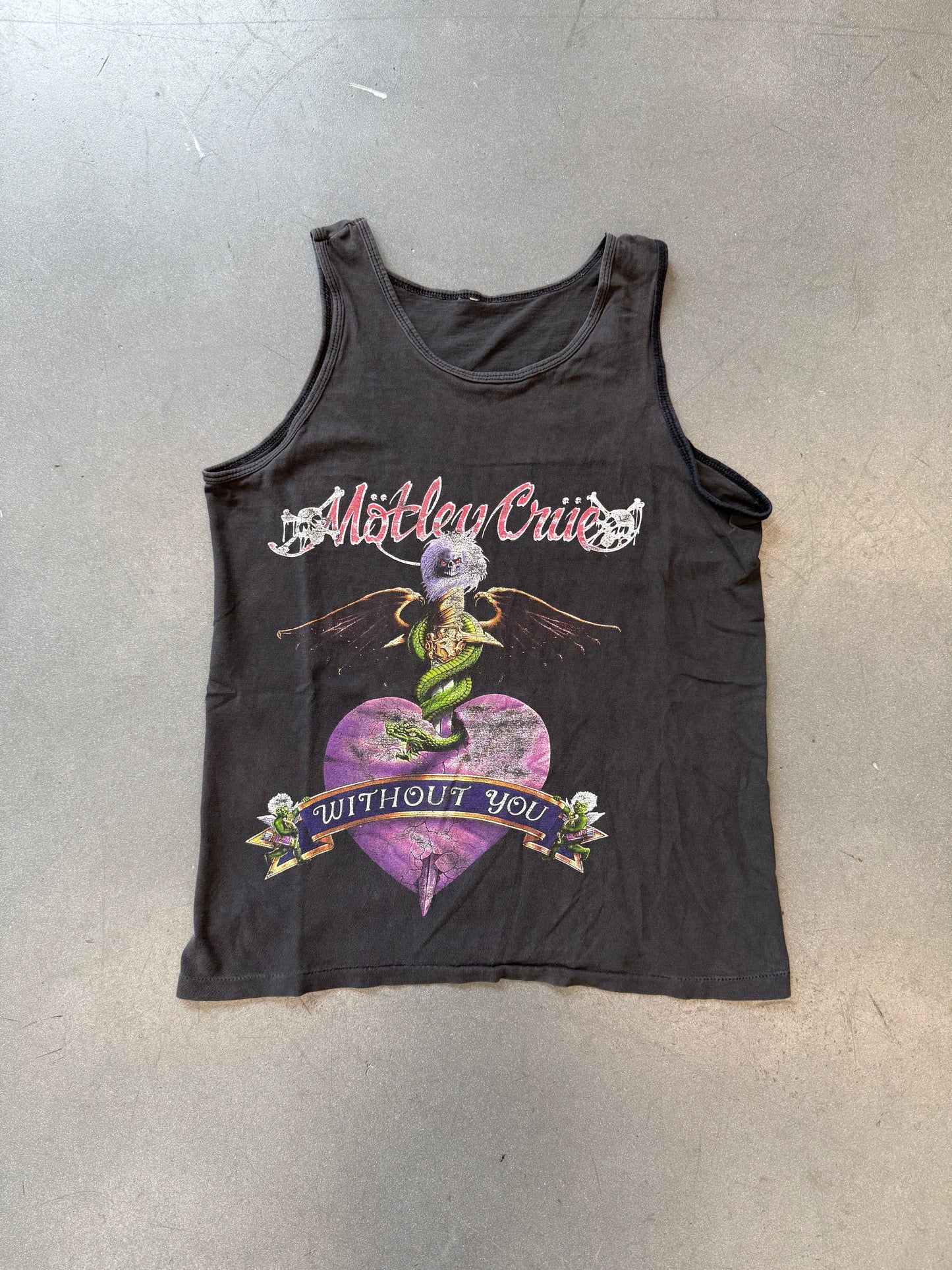 90'S MOTLEY CRUE "WITHOUT YOU" TANK TOP (PULLED TAG)
