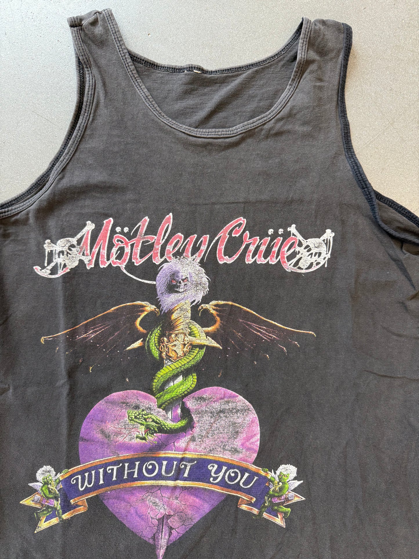 90'S MOTLEY CRUE "WITHOUT YOU" TANK TOP (PULLED TAG)