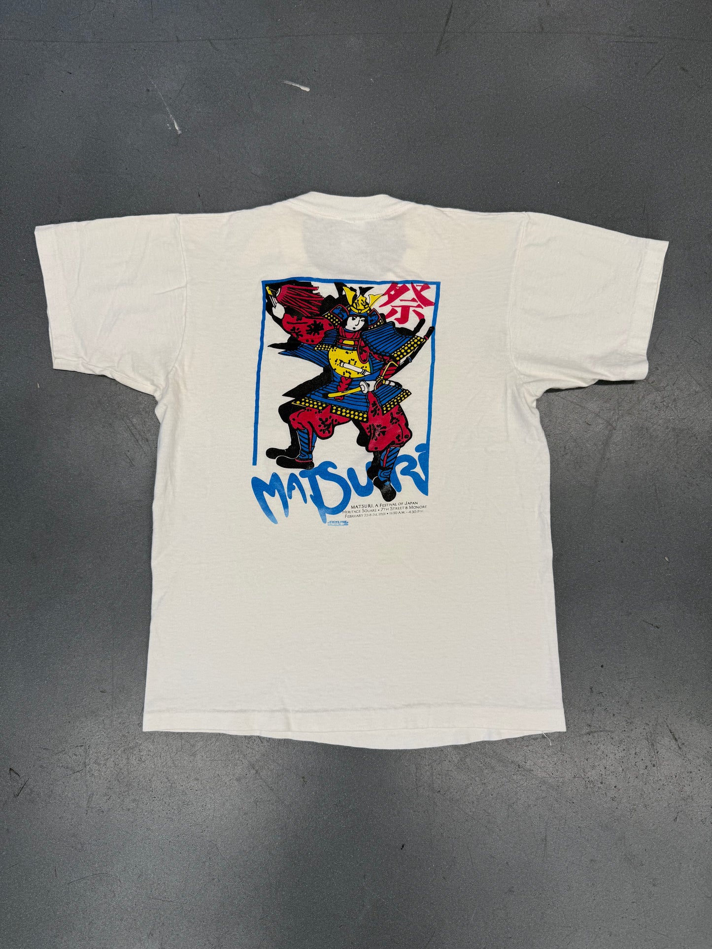 1991 MATSURI, A FESTIVAL OF JAPAN SAMURAI TEE (FOTL TAG)