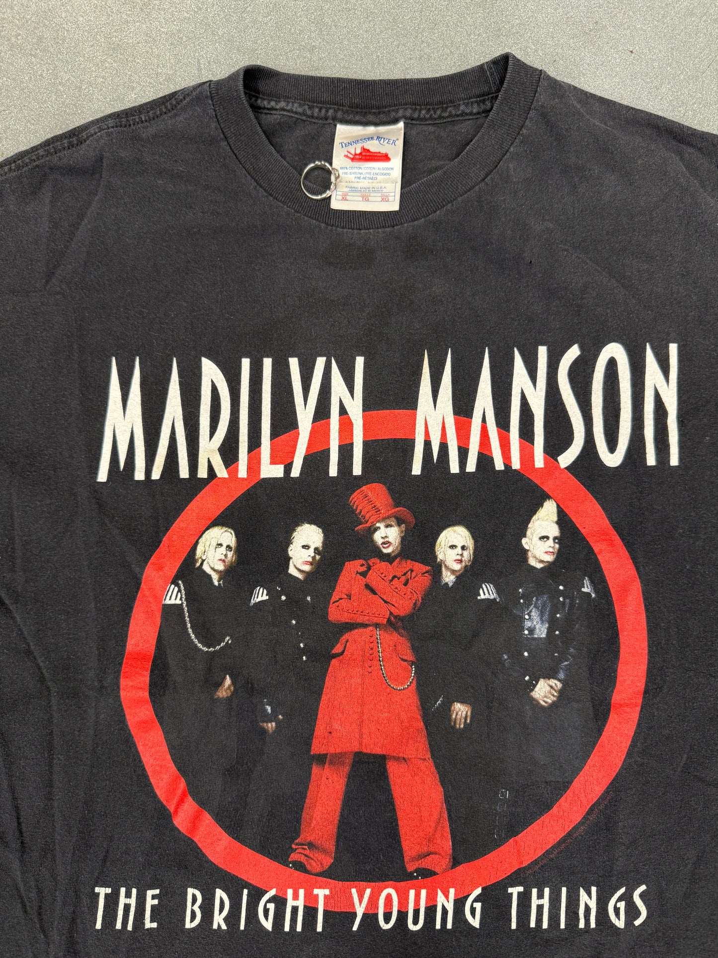 2003 MARILYN MANSON THE BRIGHT YOUNG THINGS TOUR TEE (TENNESSEE RIVER TAG)