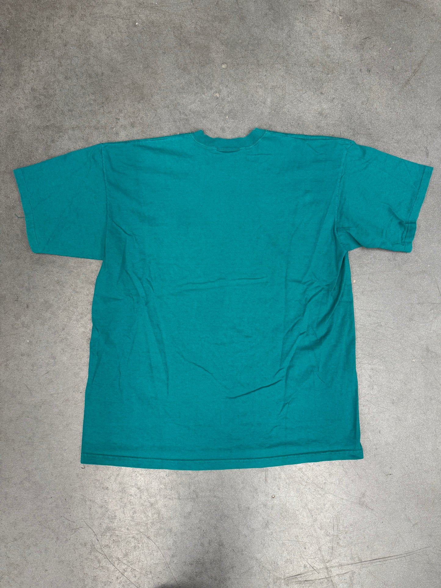 MIAMI DOLPHINS FOOTBALL MULLET Y2K LOGO TEE (CHAMPION TAG)