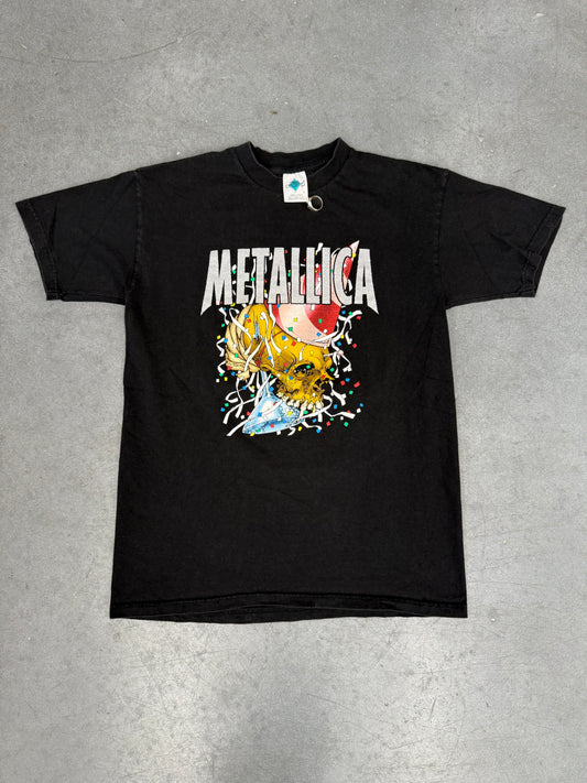DECEMBER 31 1999 METALLICA DETROIT SILVERDOME PUSHEAD MILLENIUM INC TEE (TOUR CHAMP TAG)