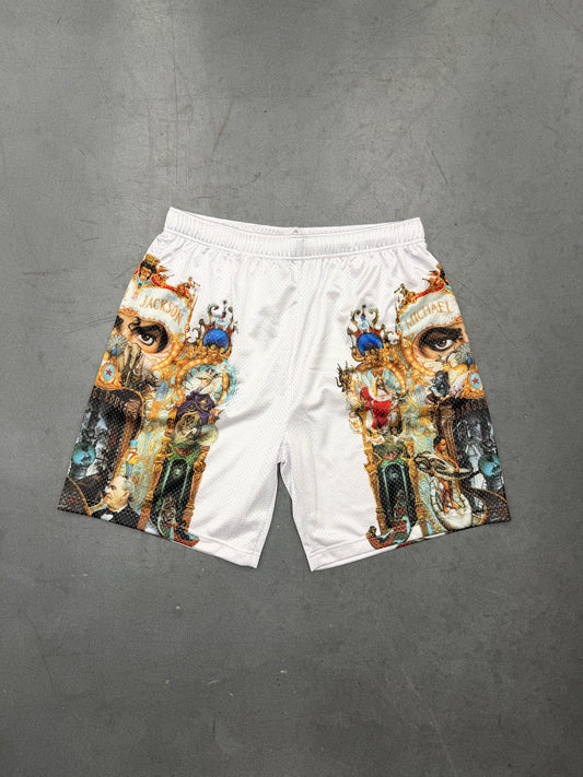 FW25 SUPREME MICHAEL JACKSON DANGEROUS MESH SHORT - WHITE (M)