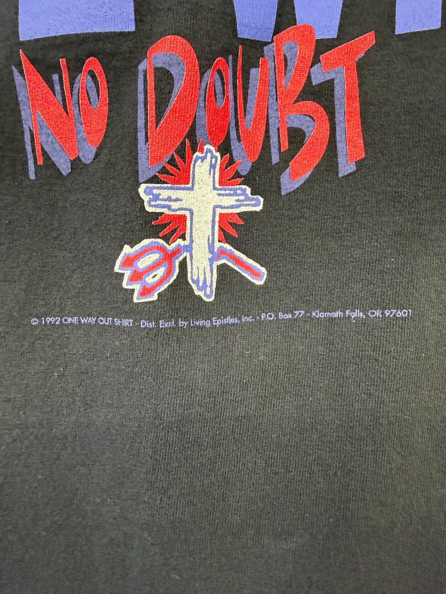 1992 NO DOUBT "INCASE YOU'RE WONDERING WHO WINS" TEE (COTTON COVE TAG)
