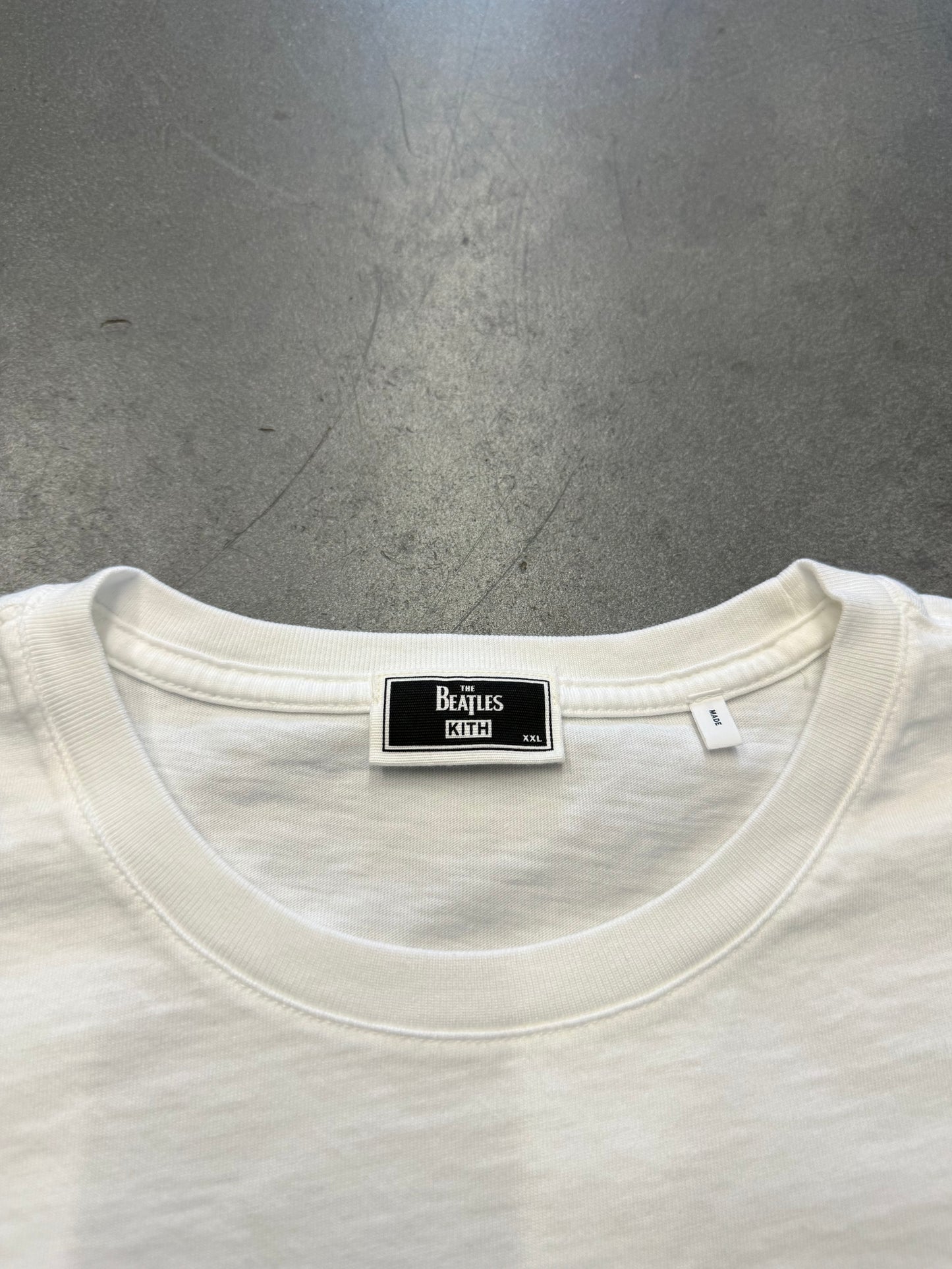 KITH X BEATLES PORTRAIT VINTAGE TEE - WHITE (2XL)