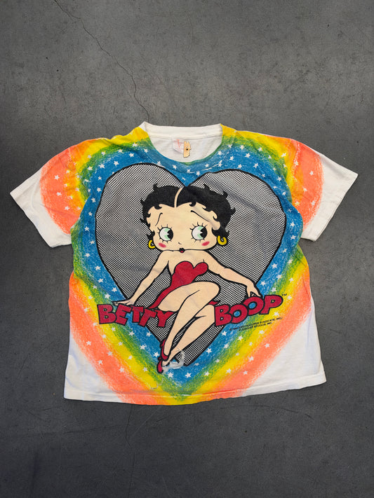 1993 BETTY BOOP RAINBOW HEART TEE (SHORT HILLS TAG)