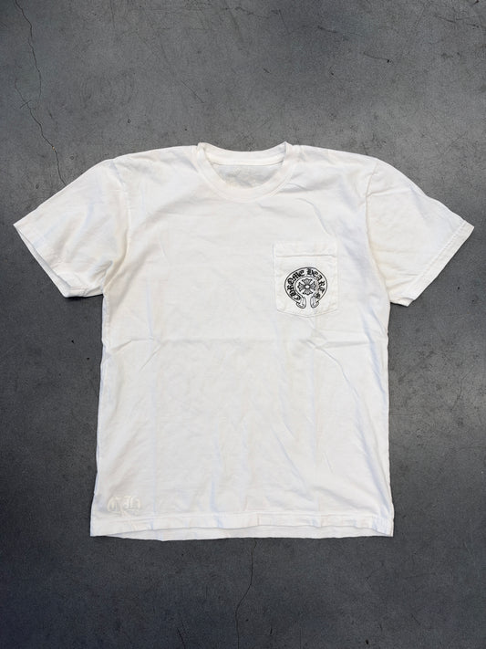 CHROME HEARTS MIAMI POCKET TEE - WHITE/BLACK