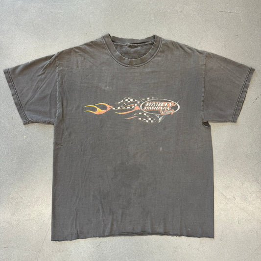 2000 HARLEY DAVIDSON RACING DAYTONA BEACH FL TEE (PULLED TAG)