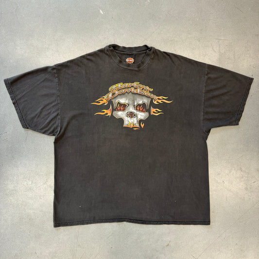 2000 HARLEY-DAVIDSON SKULL DAYTONA BEACH FL TEE