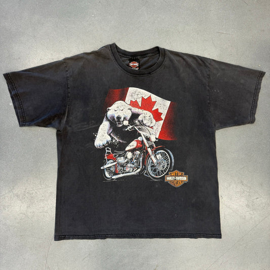 HARLEY-DAVIDSON POLAR BEAR CANADIAN FLAG MOTOSPORT PLUS KINGSTON ONTARIO CANADA