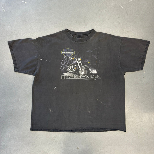 HARLEY-DAVIDSON MOTORCYCLE MIDNIGHT RIDER EAST COAST QUANTICO FADED TEE