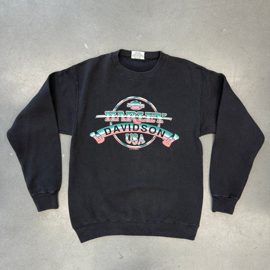 HARLEY-DAVIDSON USA 1992 MINOT, ND CREWNECK HOLOUBEX TAG