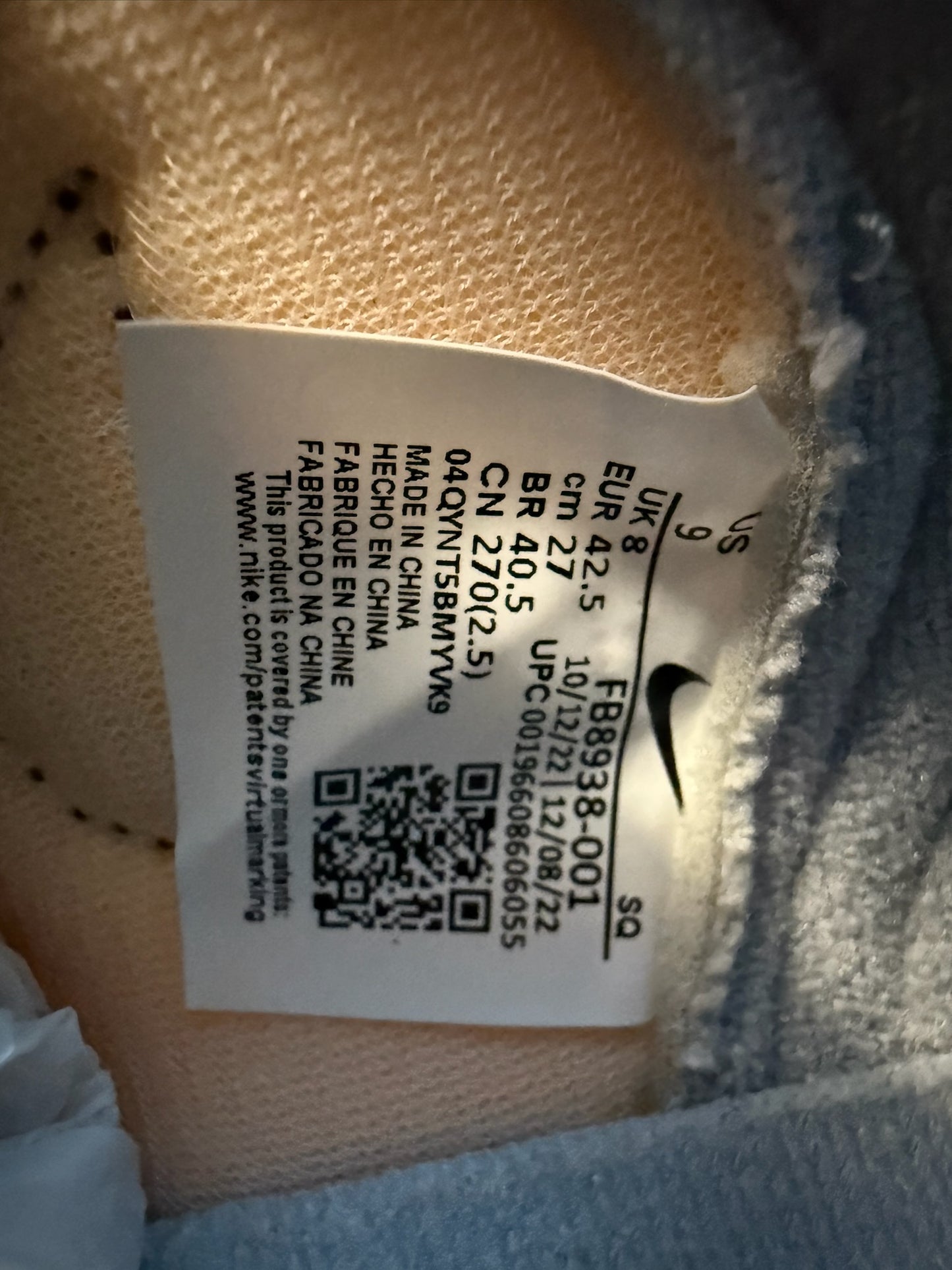 2023 NIKE MAC ATTACK QS SP LIGHT SMOKE GREY