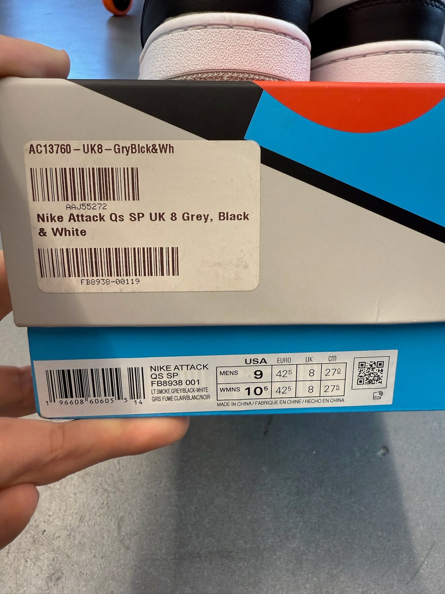 2023 NIKE MAC ATTACK QS SP LIGHT SMOKE GREY