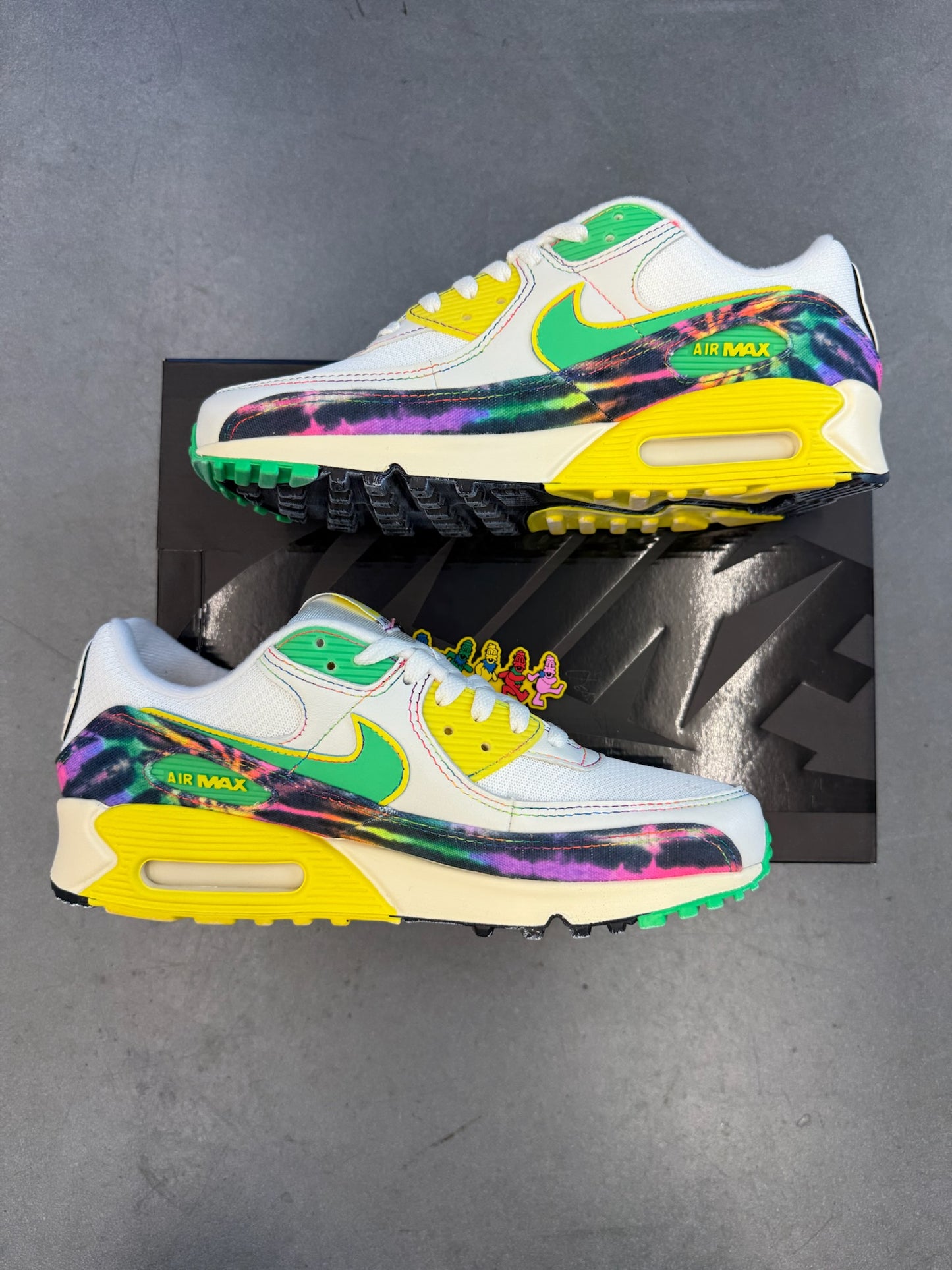 2025 SIZE 9 NIKE AIR MAX 90 GRATEFUL DEAD UNIVERSITY OF OREGON GRATEFUL DUCKS
