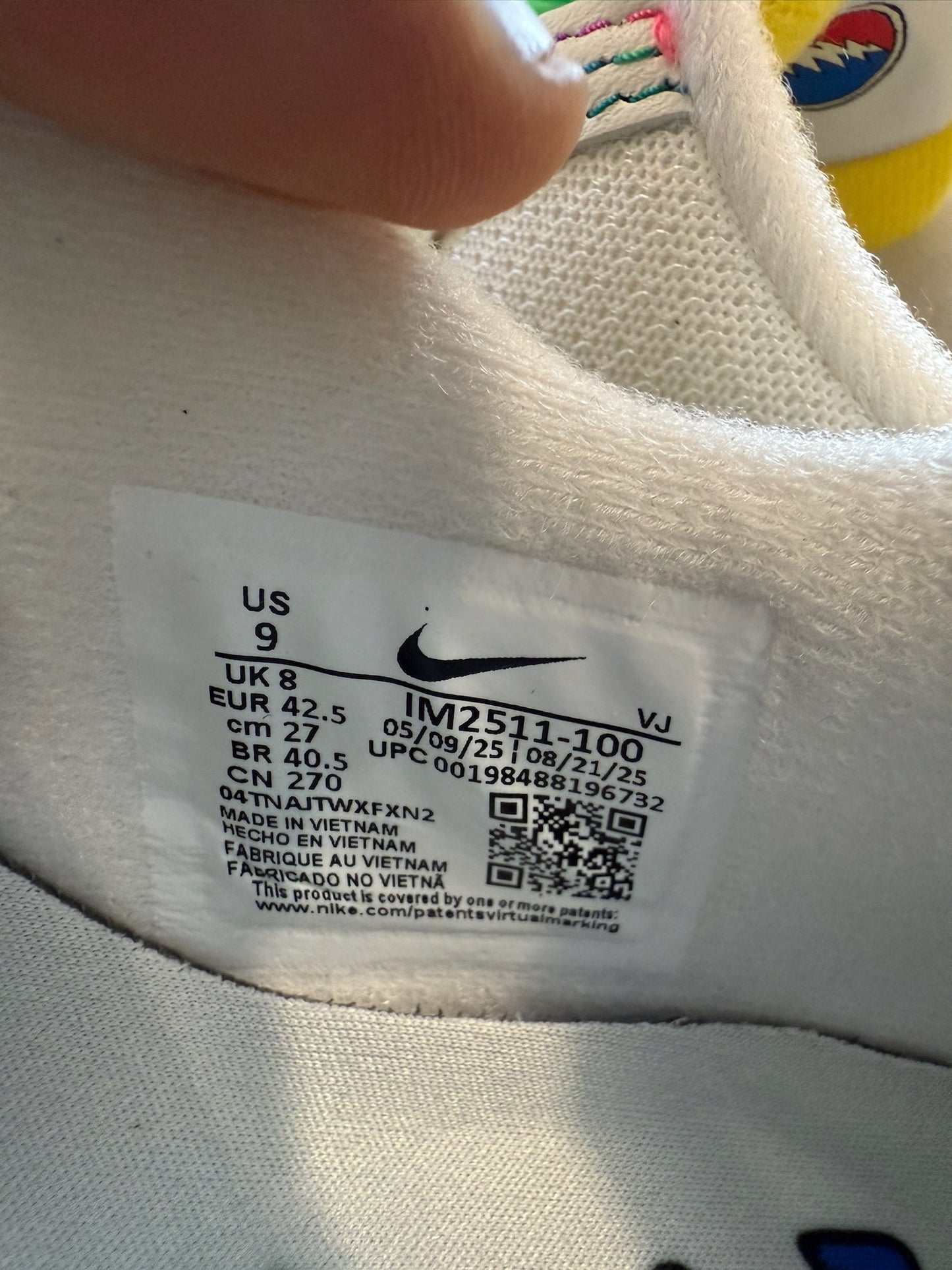 2025 SIZE 9 NIKE AIR MAX 90 GRATEFUL DEAD UNIVERSITY OF OREGON GRATEFUL DUCKS