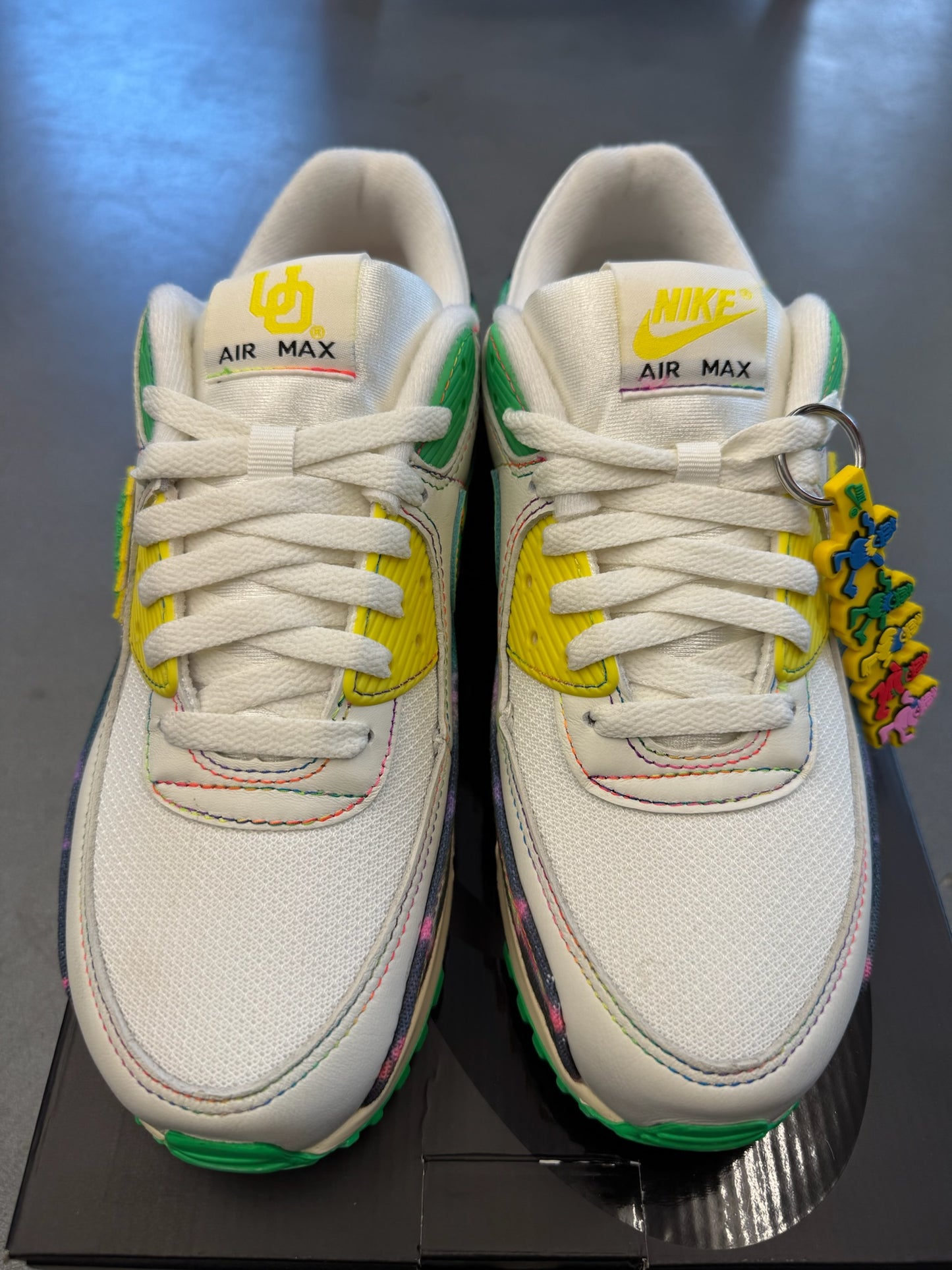 2025 SIZE 9 NIKE AIR MAX 90 GRATEFUL DEAD UNIVERSITY OF OREGON GRATEFUL DUCKS