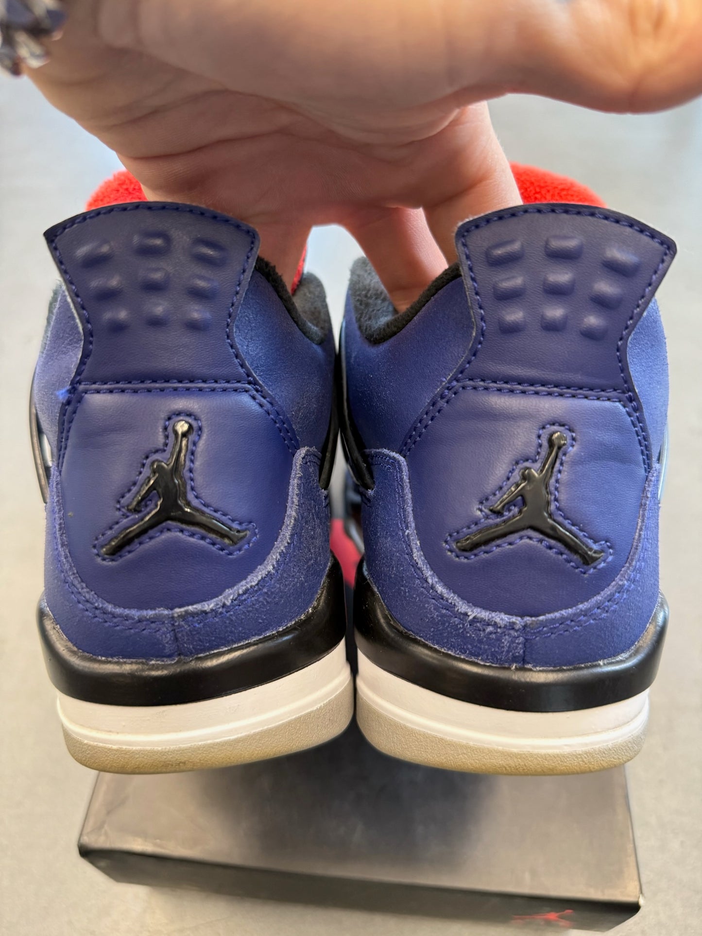2019 JORDAN 4 RETRO WINTERIZED LOYAL BLUE (PRE-OWNED WITH BOX)