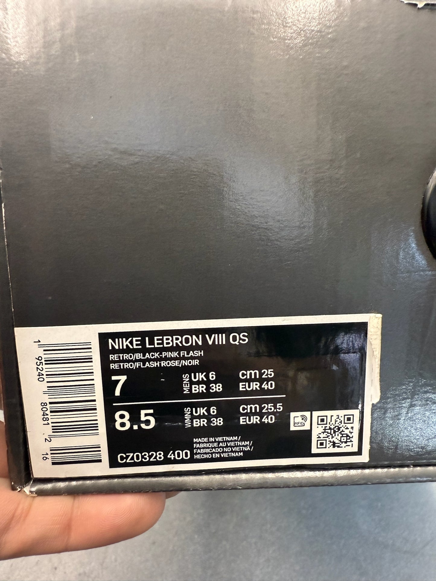 2021 MENS NIKE LEBRON 8 SOUTH BEACH (PRE-OWNED WITH BOX)