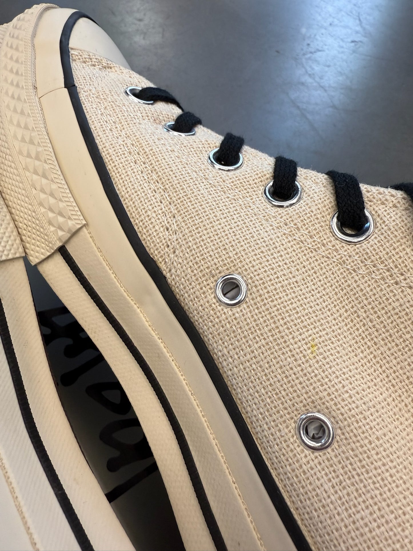 2023 SIZE 8 CONVERSE CHUCK TAYLOR ALL STAR 70 HIGH STUSSY FOSSIL PEARL (WITH BOX)