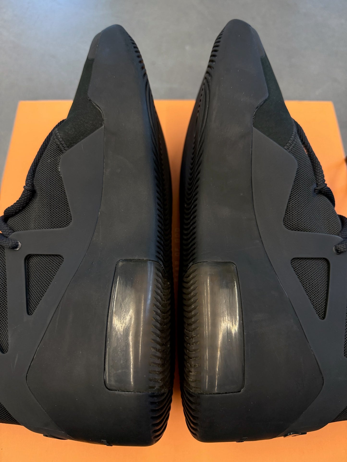 2020 NIKE AIR FEAR OF GOD 1 TRIPLE BLACK (PRE-OWNED WITH BOX)