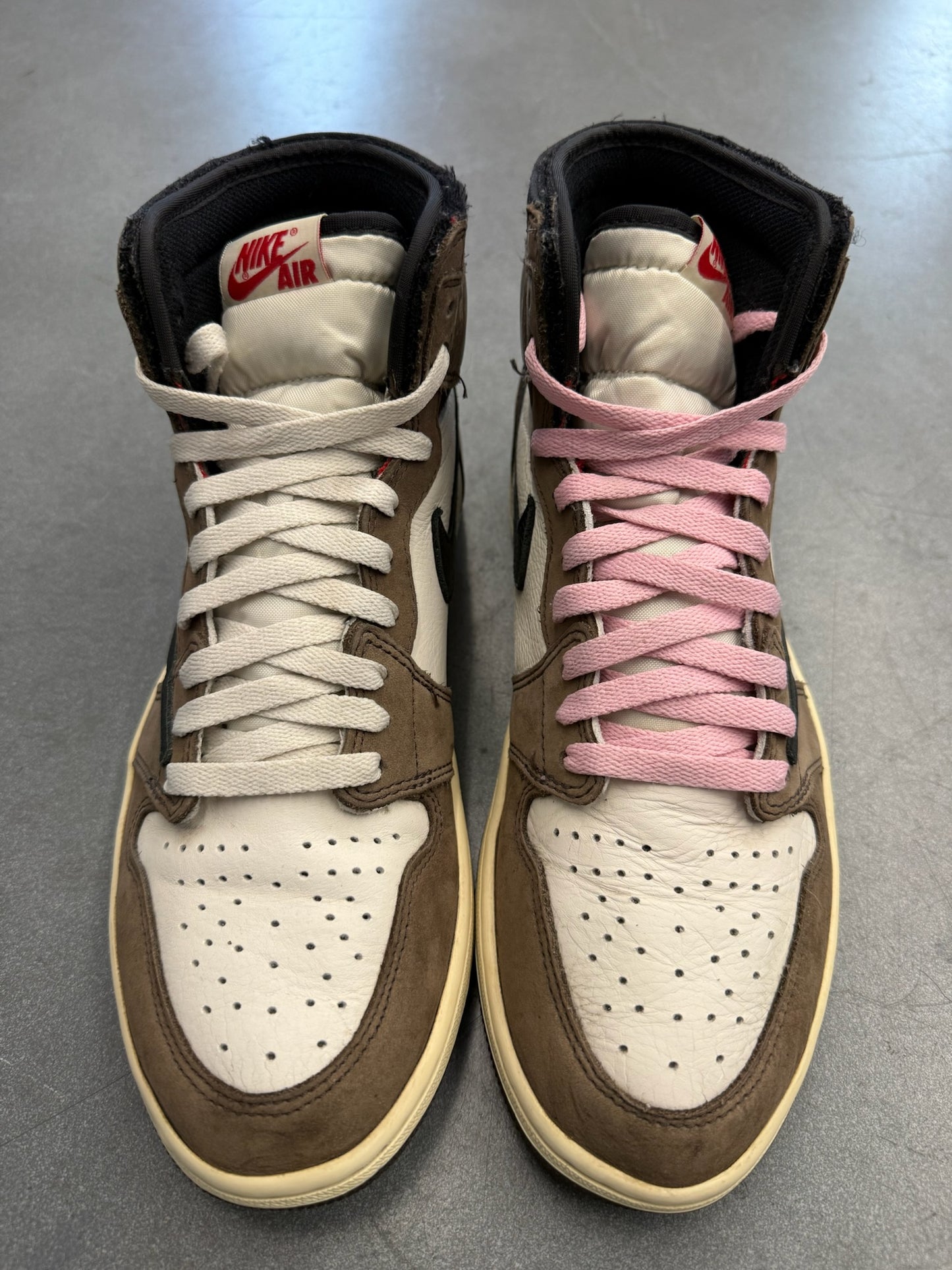 2019 SIZE 9.5 TRAVIS SCOTT MOCHA JORDAN 1 RETRO HIGH OG SP (PRE-OWNED NO BOX)