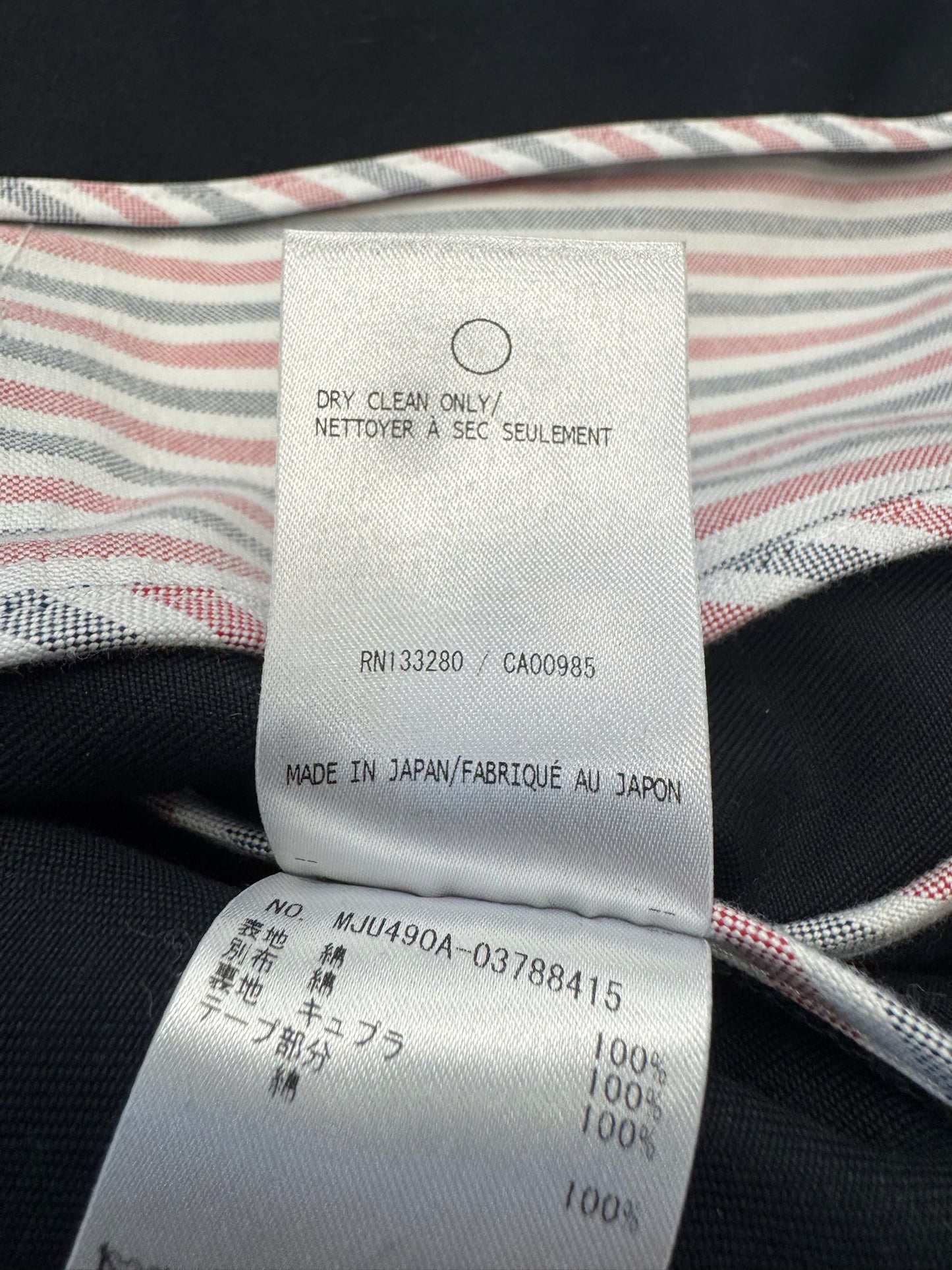 THOM BROWNE UNCONSTRUCTED CLASSIC 4 BAR COTTON TWILL SUIT BLAZER