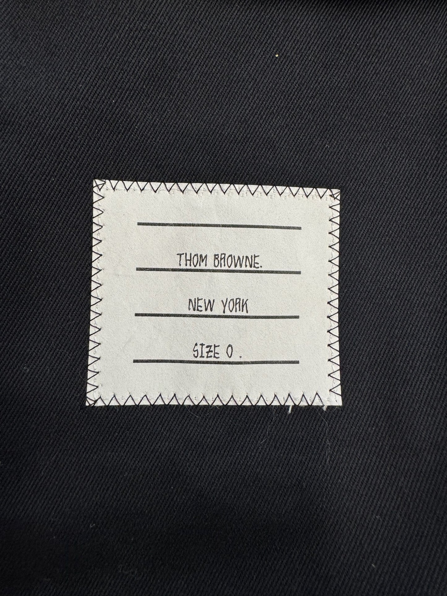 THOM BROWNE UNCONSTRUCTED CLASSIC 4 BAR COTTON TWILL SUIT BLAZER