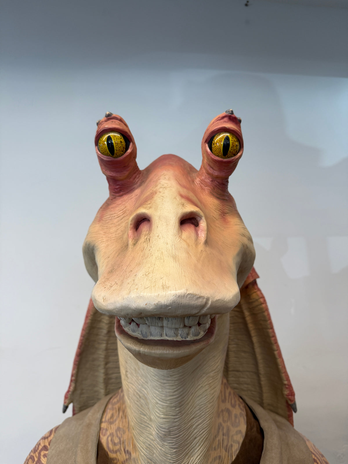1999 STAR WARS EPISODE I JAR JAR BINKS LIFE-SIZE PEPSI & FRITO-LAY PROMOTIONAL STATUE