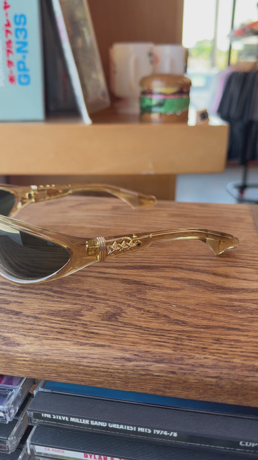 CHROME HEARTS SPREADER SUNGLASSES - TRANSLUCENT GOLD